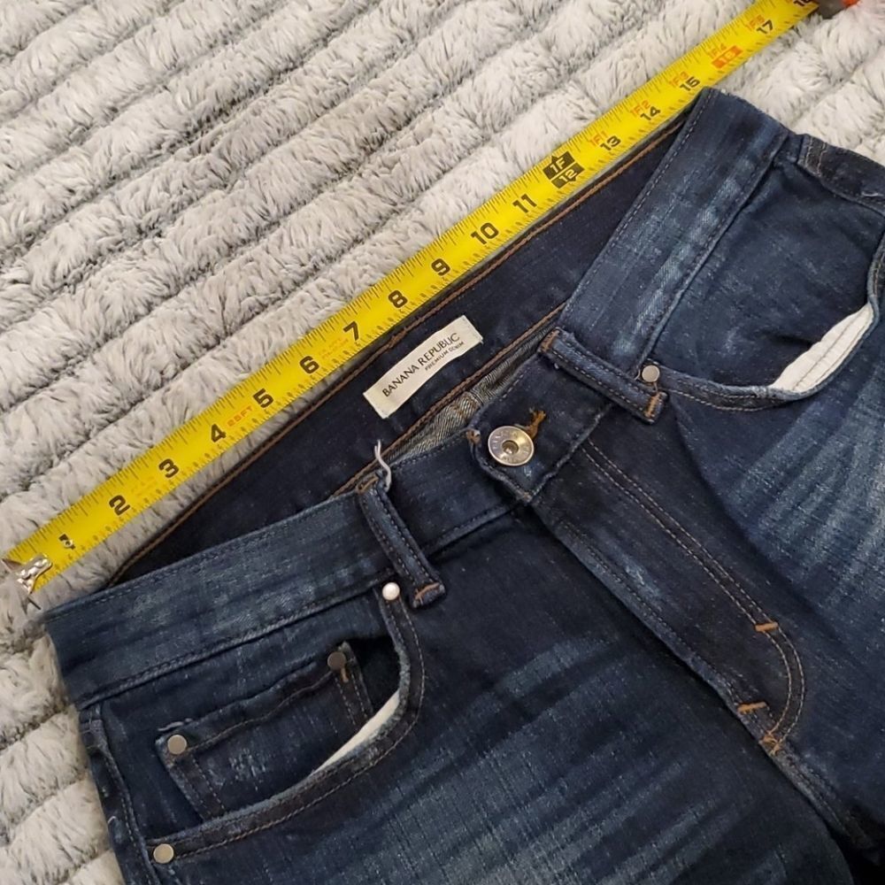 Dark wash distressed Banana Republic jeans Size 28! - Picture 8 of 10